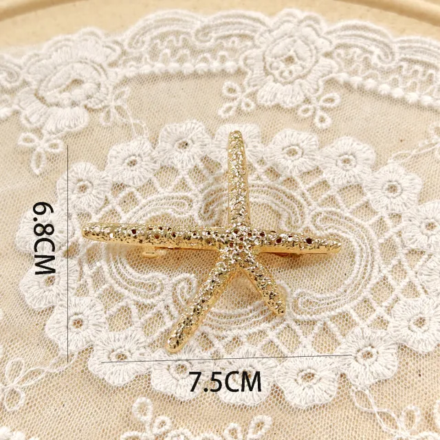 Jewelry Headdress Alloy Ponytail Belt Tire Simple Fashion Starfish Spring Clip - Shop at LoveMi