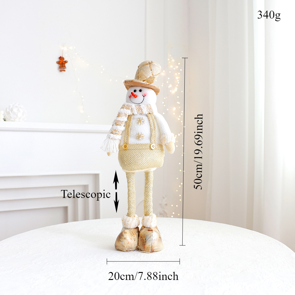 New Golden Retractable Snowman