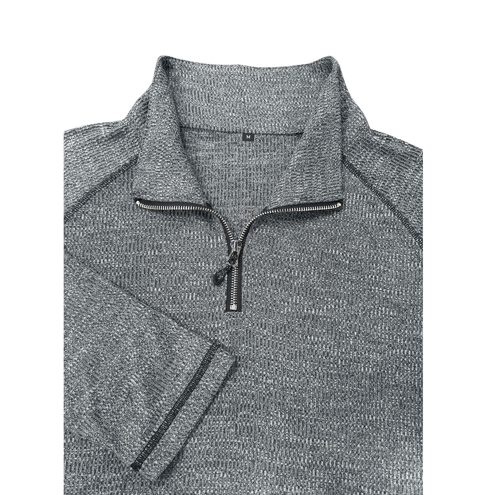 Men's zip-up turtleneck top