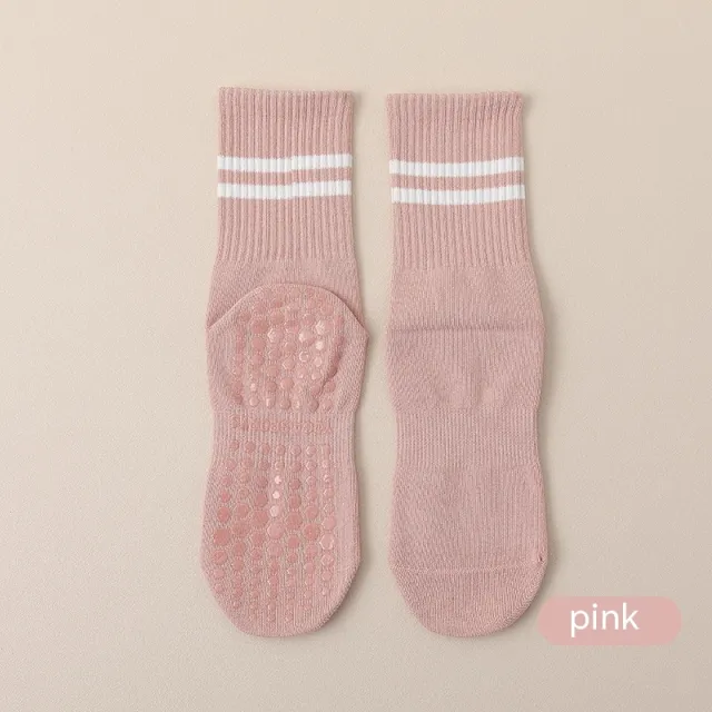 Mid calf Stink Prevention Hosiery Non slip Silicone Indoor Pink - Shop at LoveMi