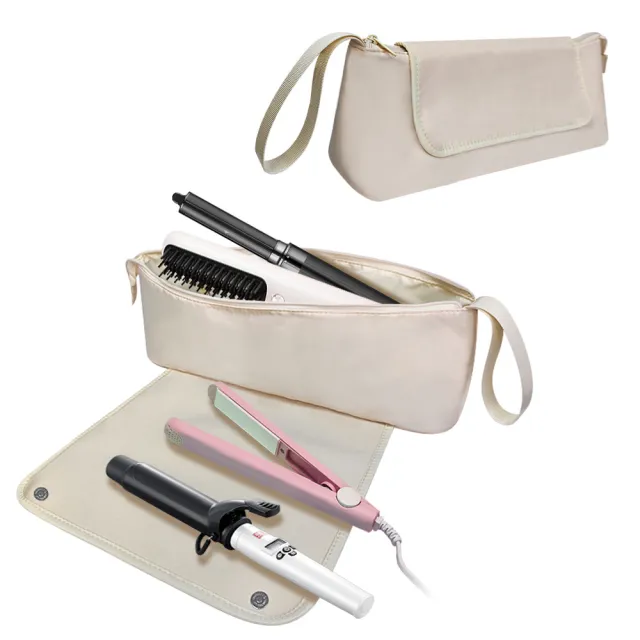 Portable Travel Anti scald Hair Curler Hair Dryer Bag White - Shop at LoveMi