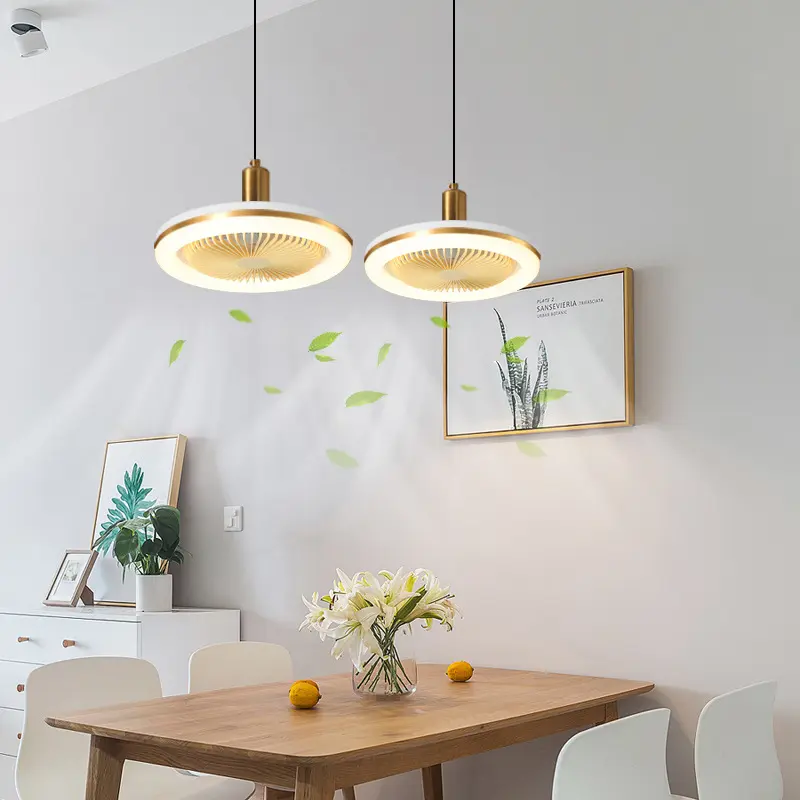 Fan Lamp Restaurant Ceiling Lights Mute Modern