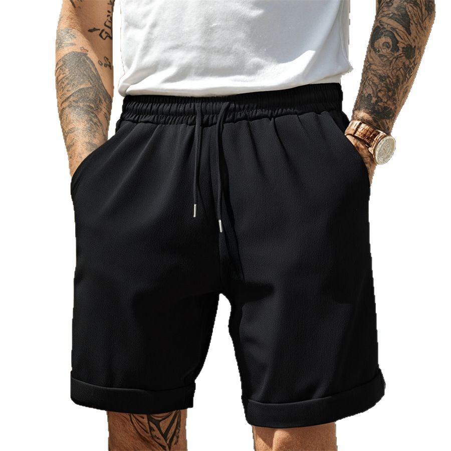 Men's Summer High Street Pleated Shorts