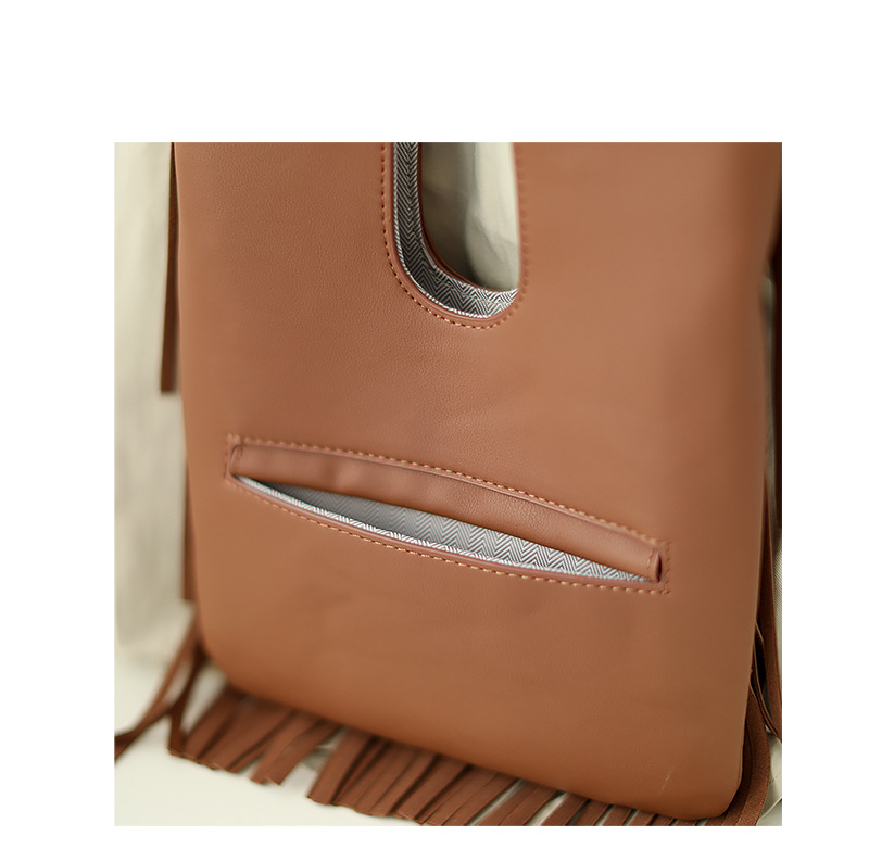 Title 6, Damen Schultertasche aus weichem Leder mit Quas...