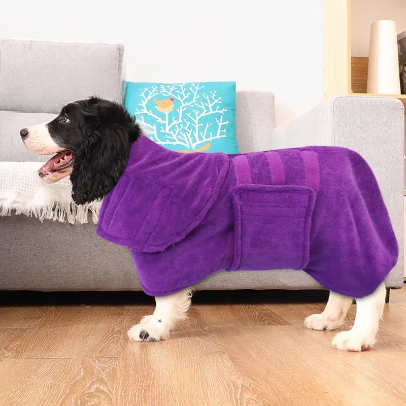 Pet Super Absorbent Quick Drying Fiber Bath Towel