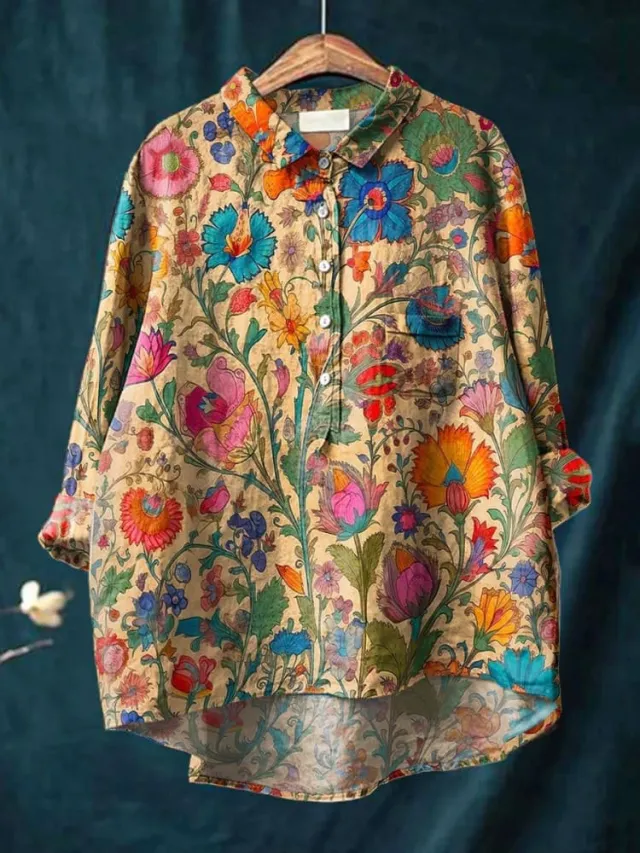Casual Long Sleeve Shirt Animal Print Ncxcs14 - Shop at LoveMi