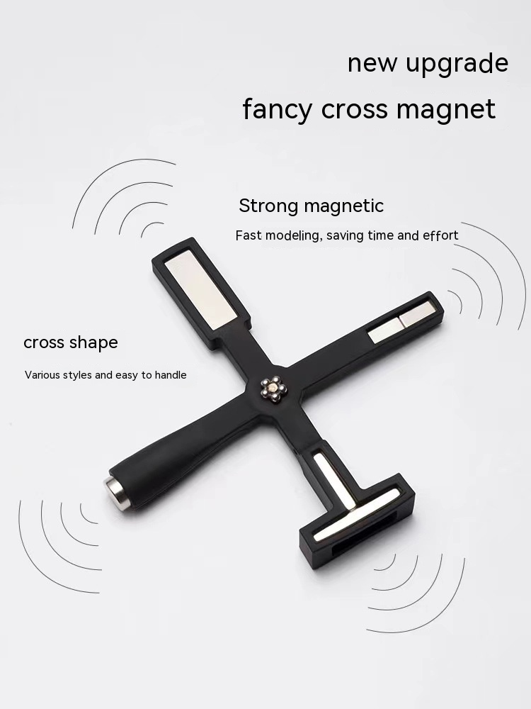 Cross-shaped Strong Magnet New Pattern Multi-functional Cat's Eye Manicure Implement