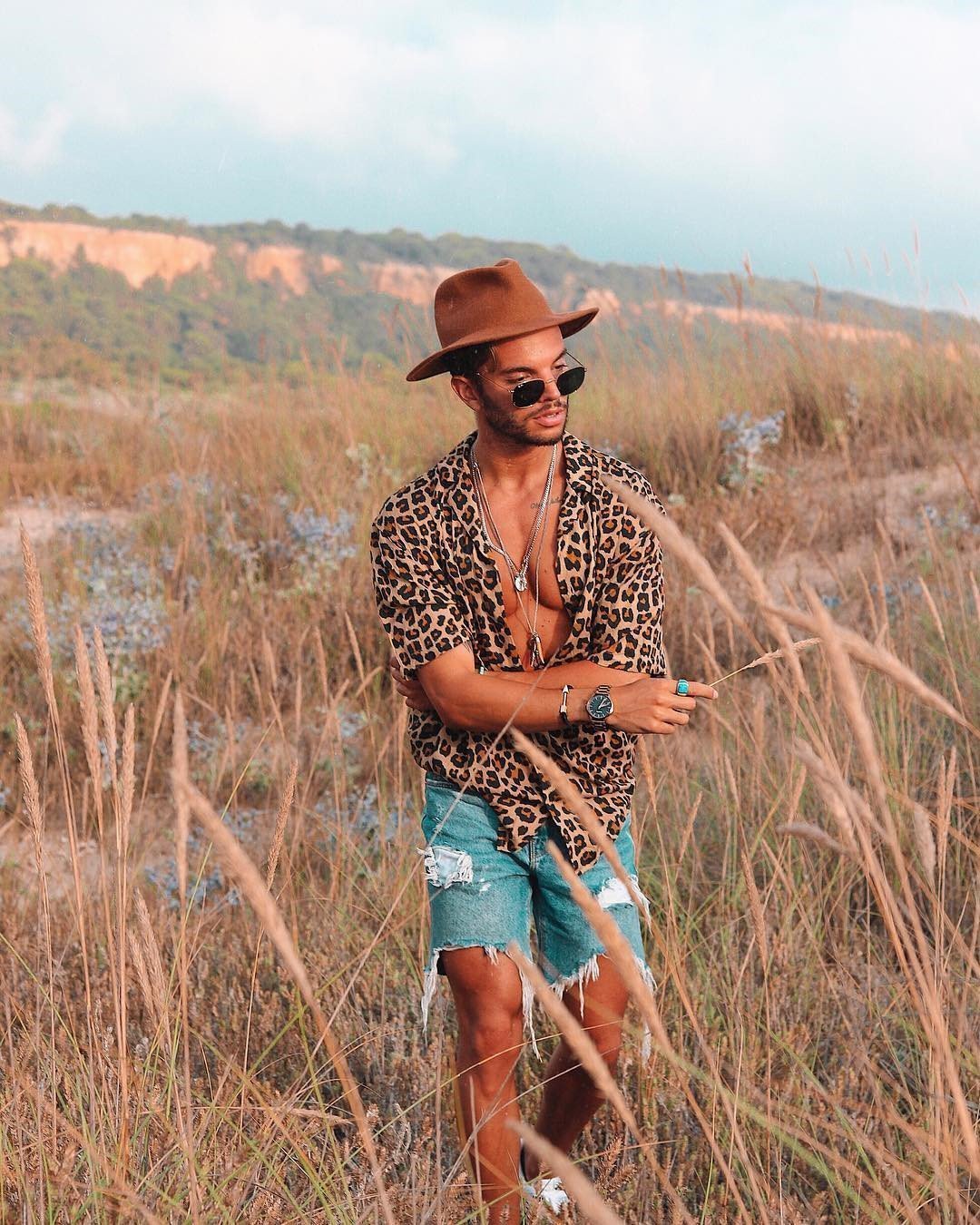 Title 4, Leopard print mens shirt for a bold statement....