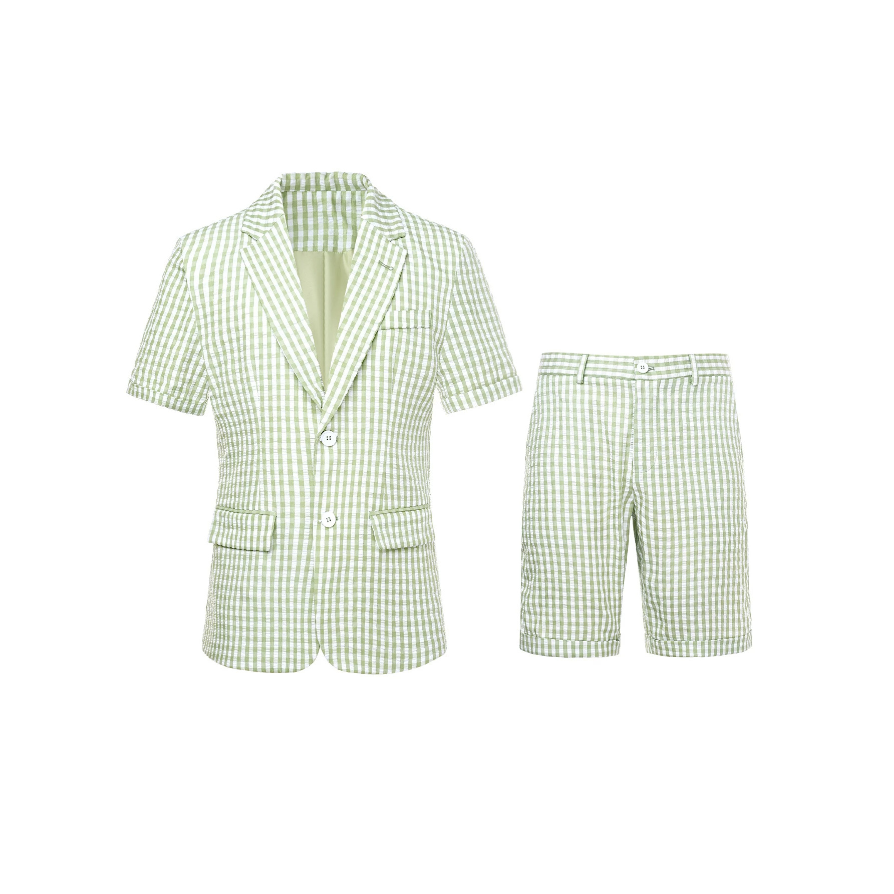 Mens Light Business-Casual Suit Set 4