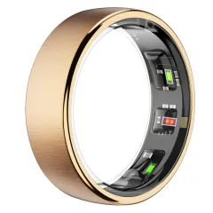 R10 Smart Ring Heart Rate Blood Oxygen Body Temperature Pressure Sleep Health - Gold - View 1