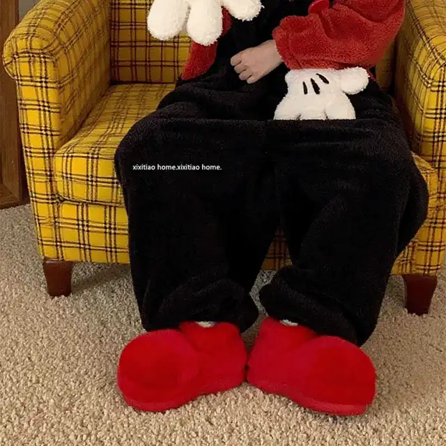 Cute Fashion Big Head Furry Boots For Women Red - Shop at LoveMi