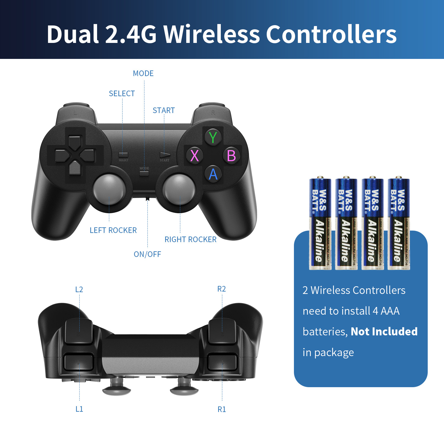 Title 9, HD-Heim-TV-Spielekonsole 4K Wireless Open Source