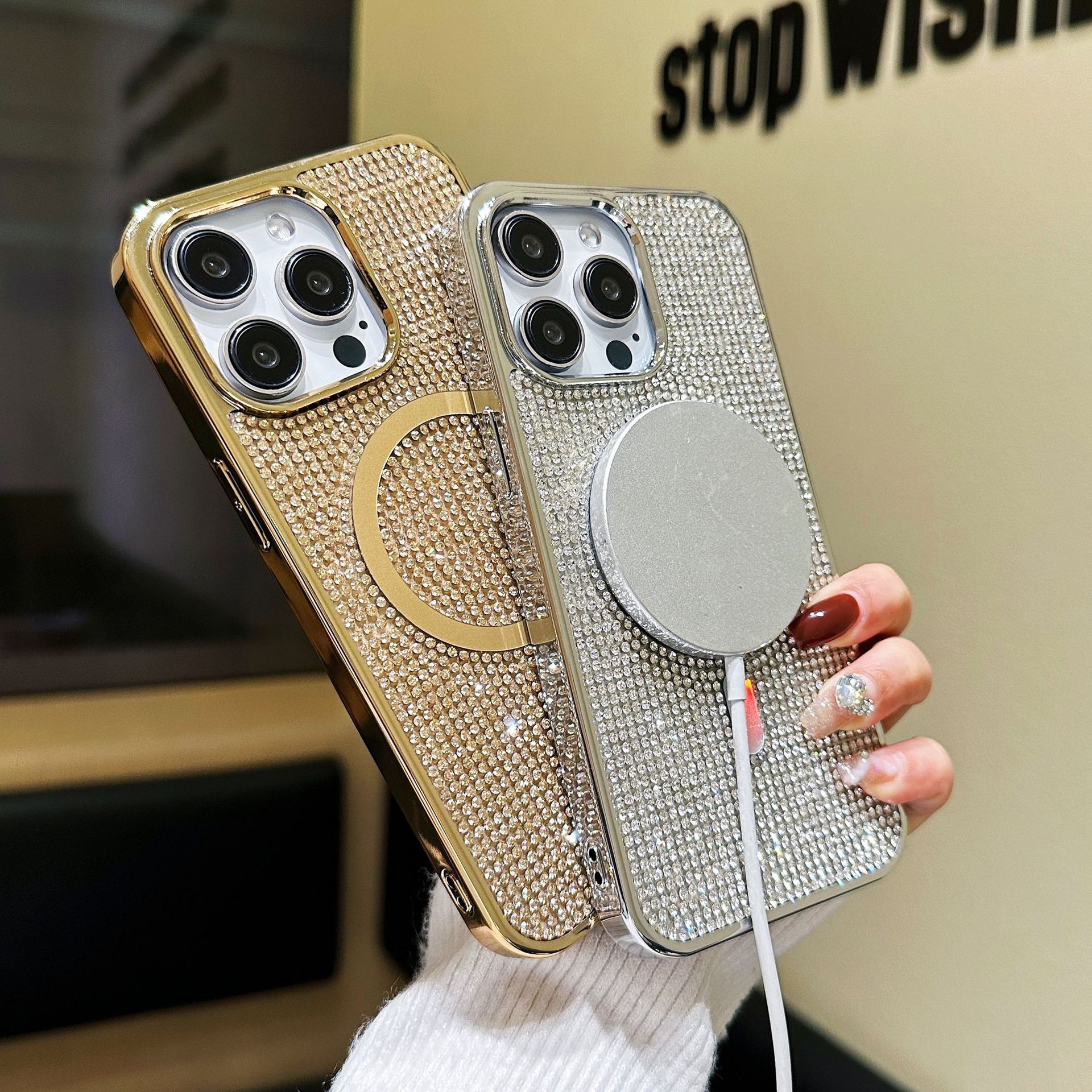 Phone Case Rhinestone Electroplating Protective Sleeve - Image 10