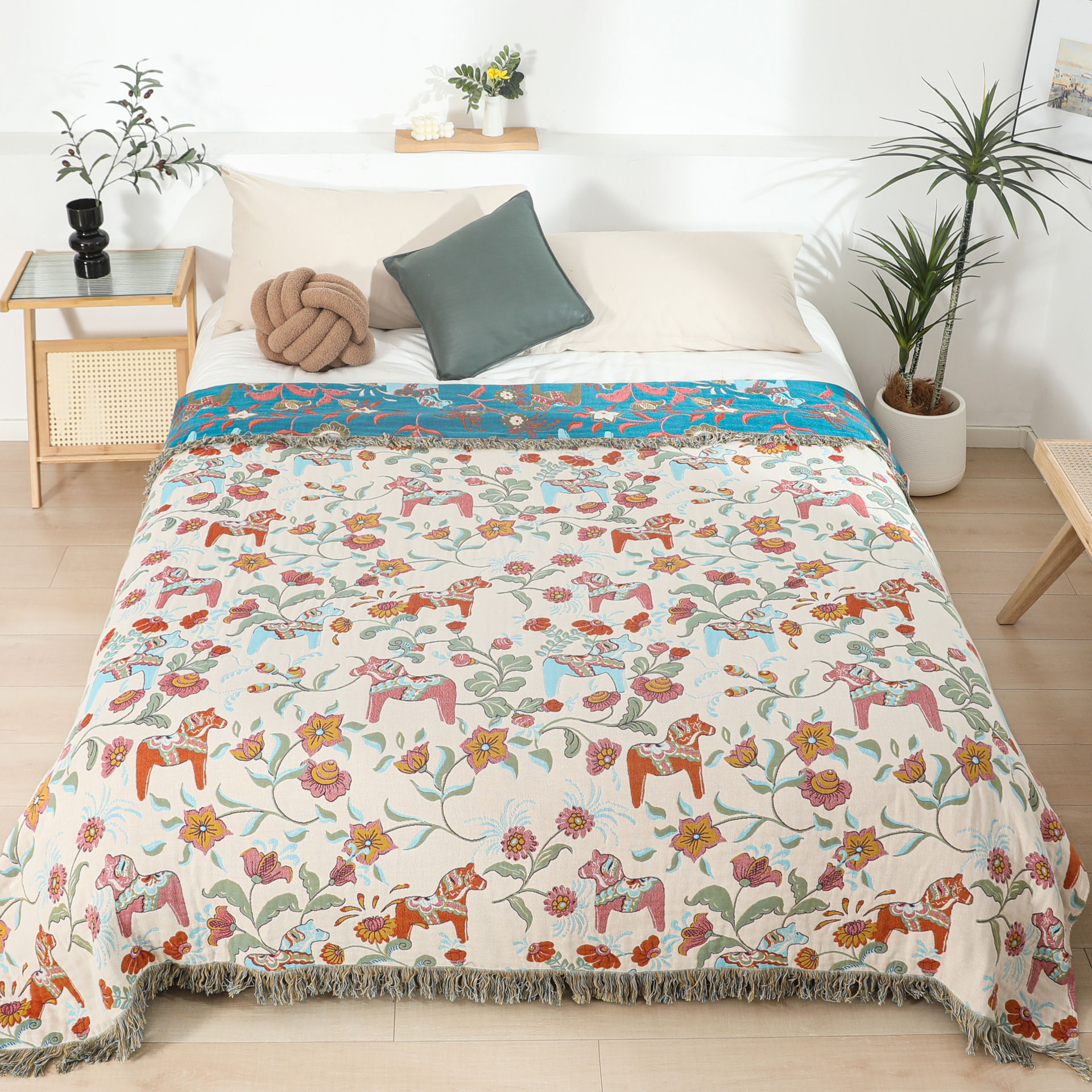 Bumbac pur Four Seasons Nap Single Double Air Conditioner Pătură de tifon