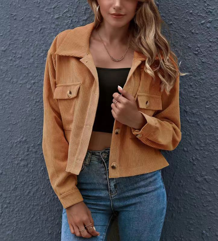 Autumn And Winter New Fashion Corduroy Shirt Coat