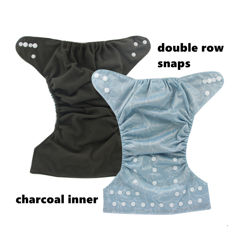 Floral Patterned Breathable Leak-proof Baby Diaper Covers Washable Baby Cloth Diapers 3