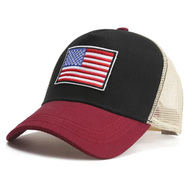 Fashion Outdoor Men's And Women's Adult Duck Tongue Mesh Hat Red - Shop at LoveMi