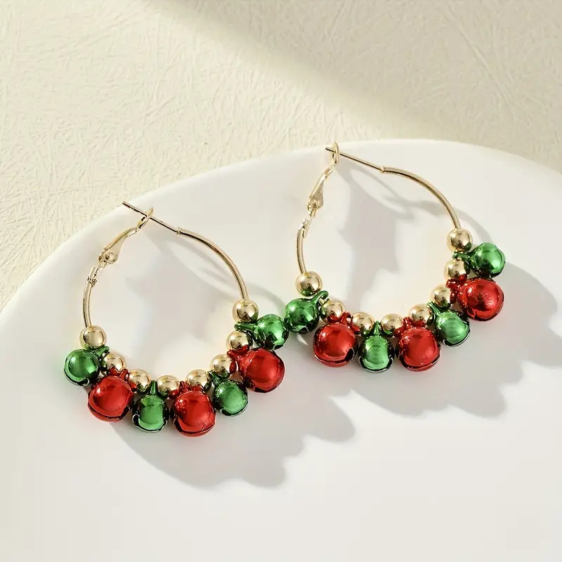 Women's Creative Cute 3-Color Bell Earrings