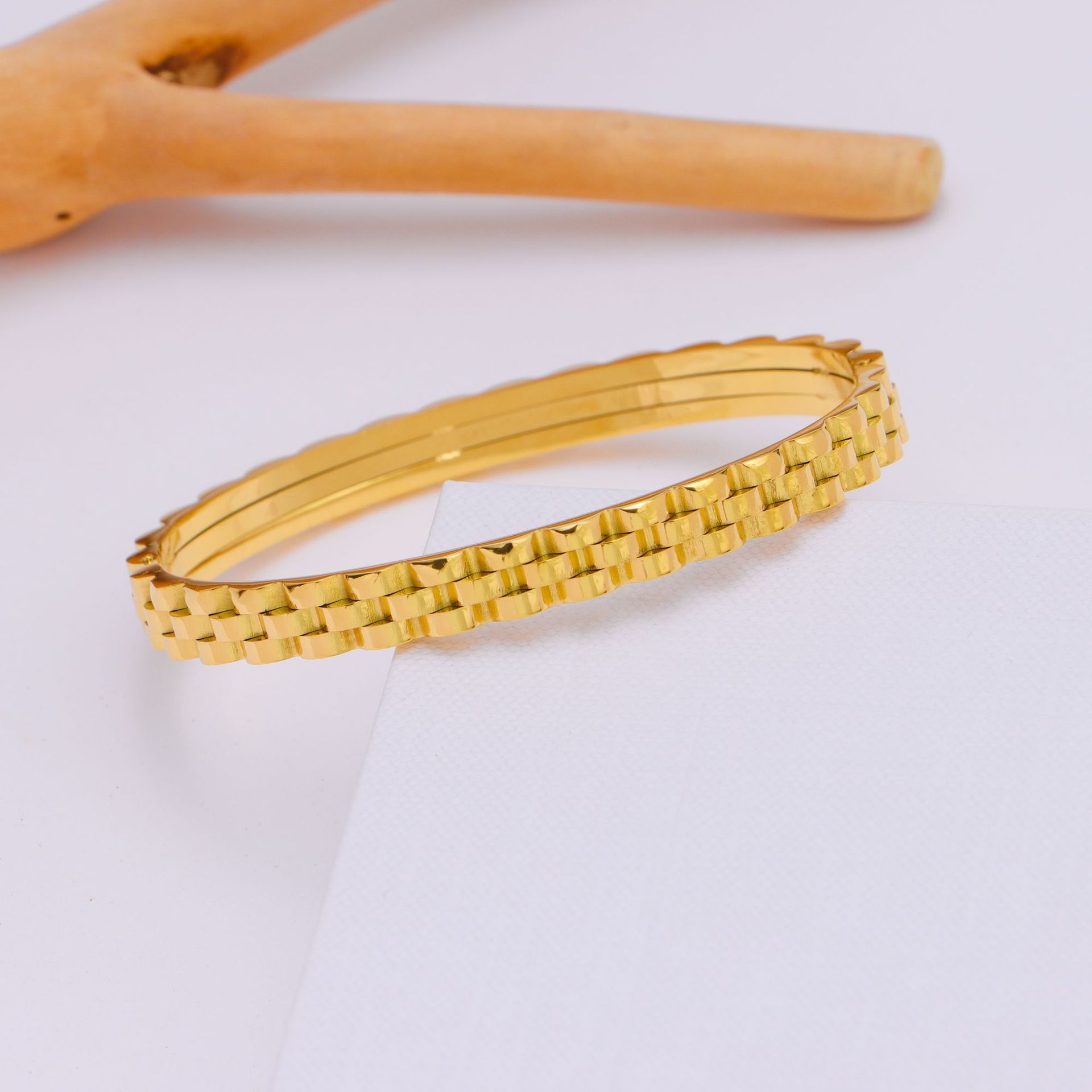 Three-layer Gear Titanium Steel Bracelet Personality