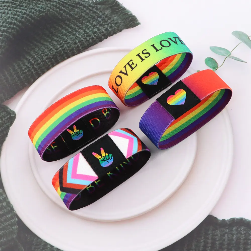 Colorful Puzzle Elastic Wrist Strap Care Autism Sports Cartoon