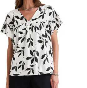 Linen Direct to garment Printed Casual Short sleeve Top Light Gray - Shop at LoveMi