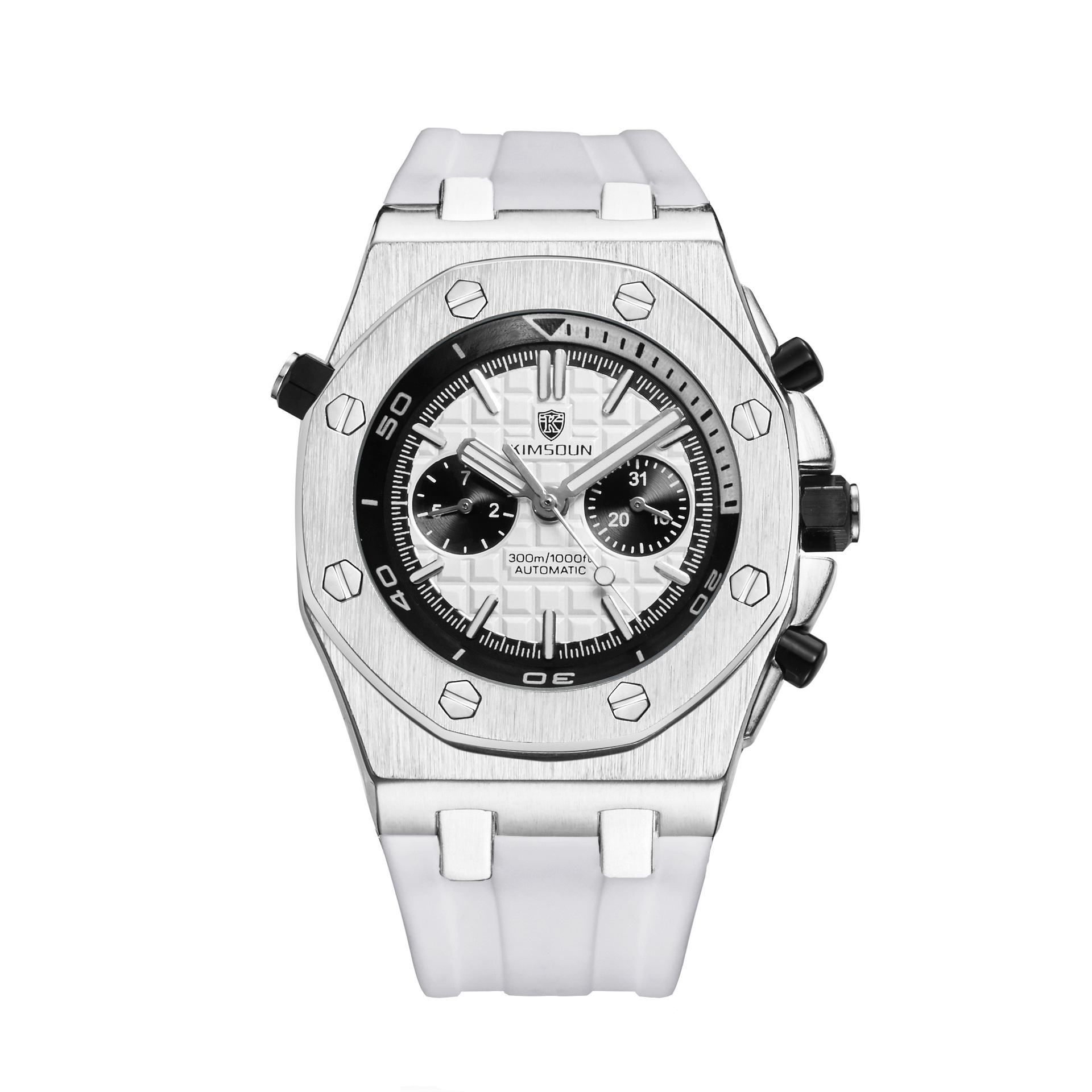 Uhr Herren Mode Silikon Wasserdicht Automatisch Mechanisch Uhr Sport Silico - Bild 9 von 12
