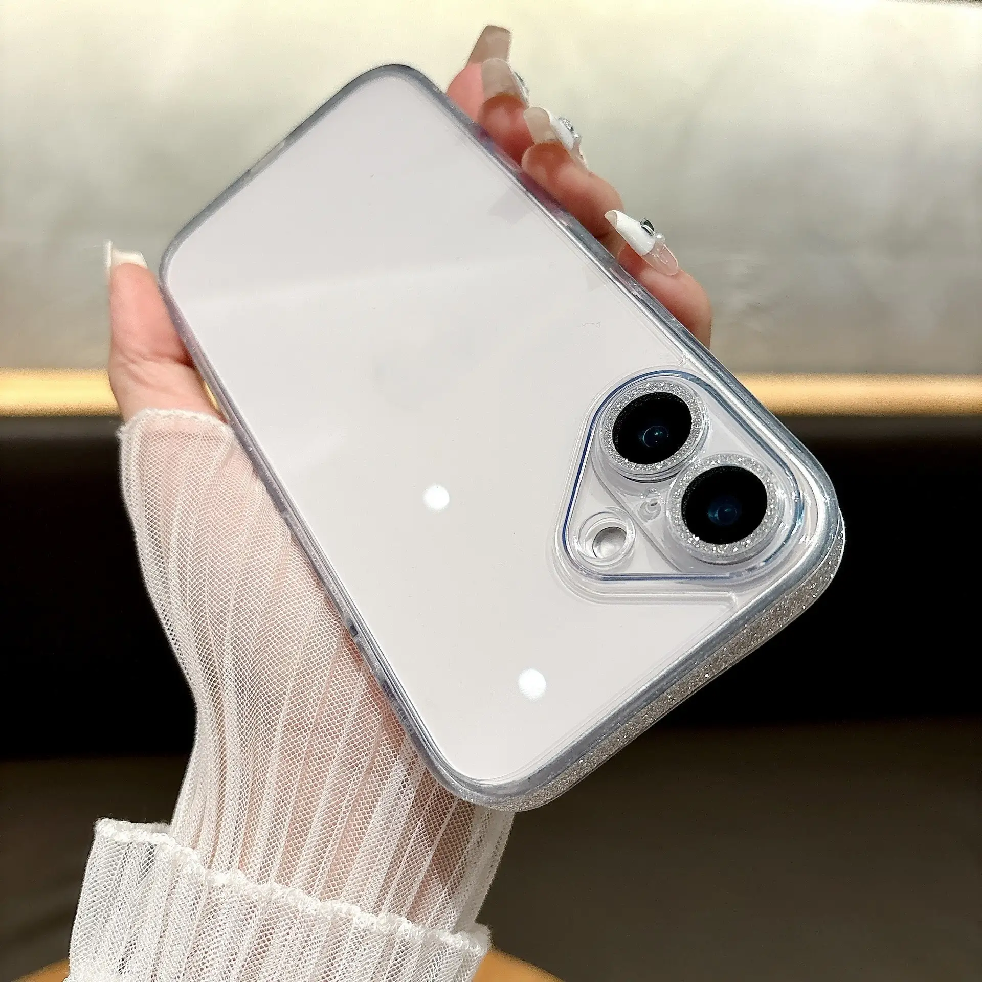 Phone Case Transparent Glass Protective Cover
