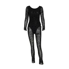 Fashion Style Temperament Slim Fit Bodysuit Women's Clothing - Black - View 1