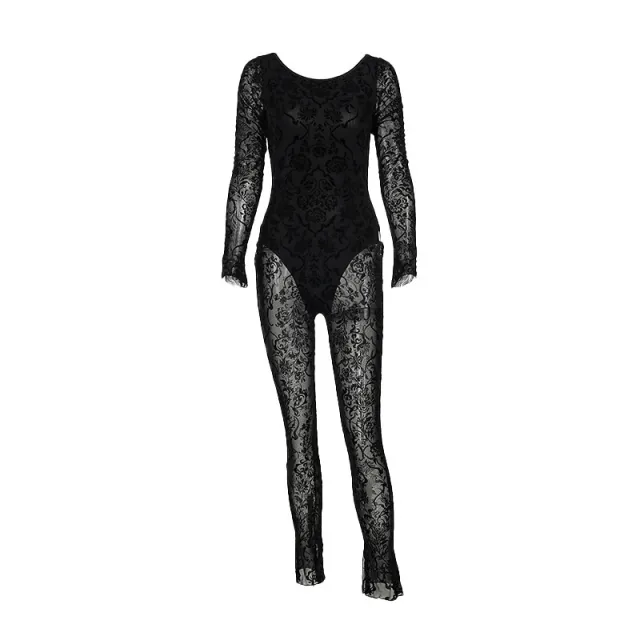 Fashion Style Temperament Slim Fit Bodysuit Women's Clothing Black - Shop at LoveMi