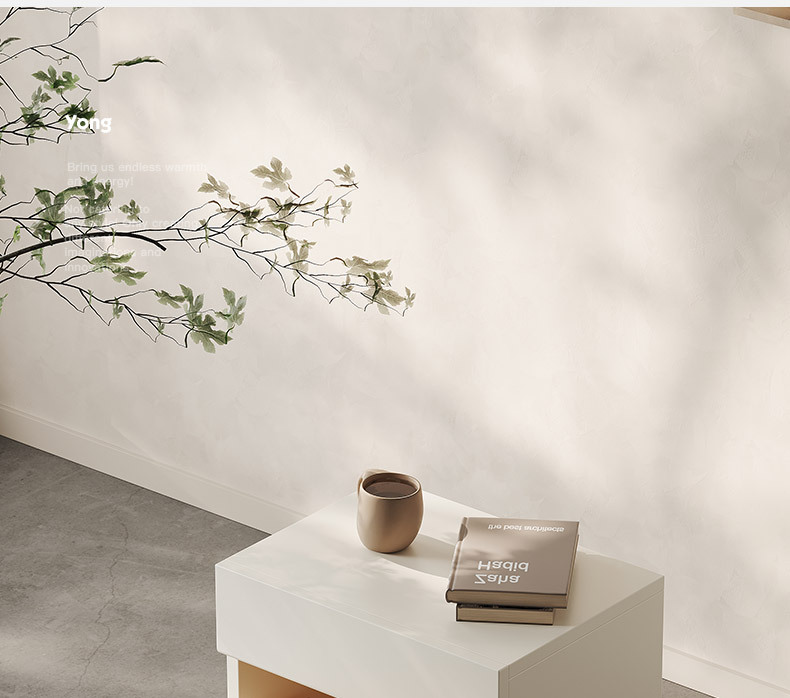 Cream bedside table, solid wood