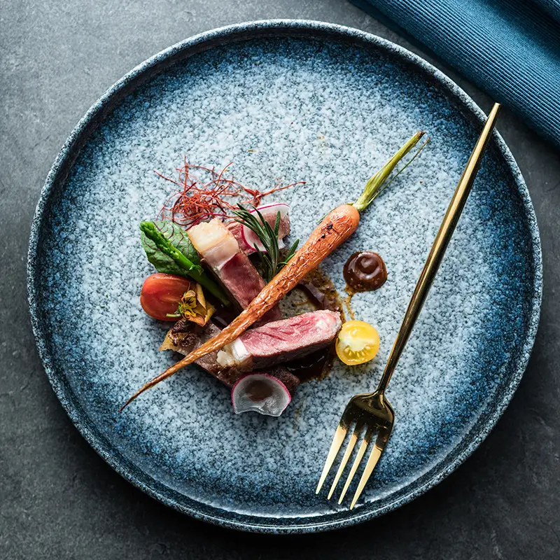 Ceramic Western Cuisine Plate Household Steak Plate