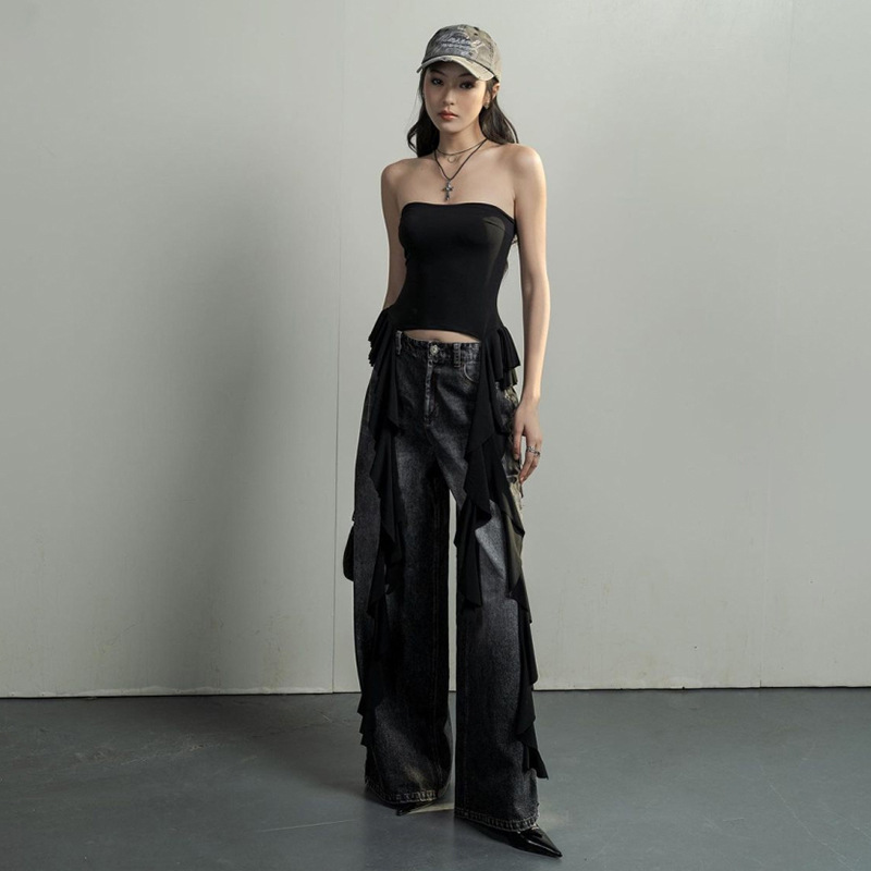 Fashion Women's Fashion Clothing New Off-shoulder Slim Fit Tassel Wild Vest