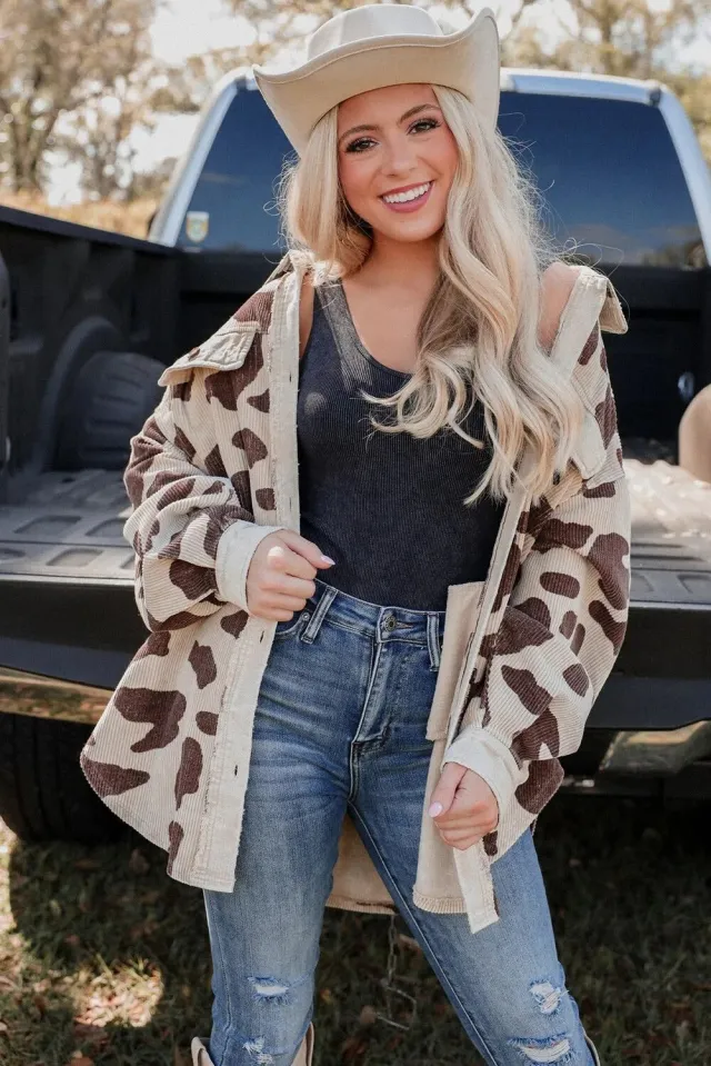 Cardigan Top Leopard Print Single breasted Mid length Leopard - Shop at LoveMi