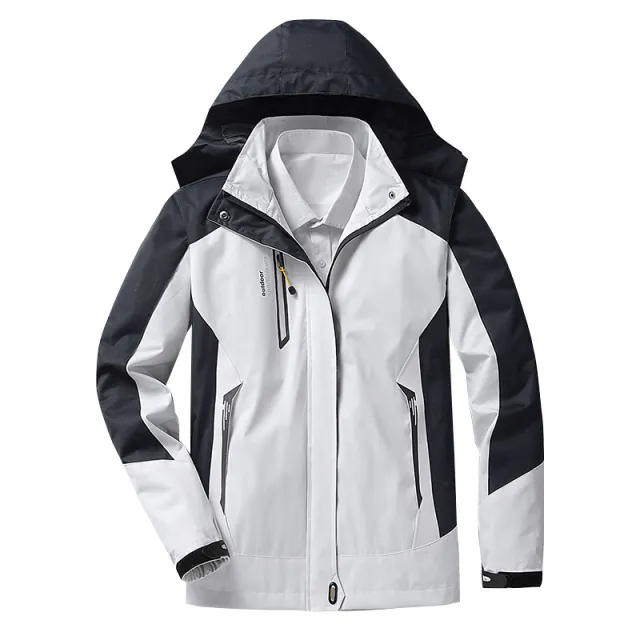Spring And Autumn Thin With Shell Coat Outdoor Sports Workwear Coat Printing White Women'S - Shop at LoveMi