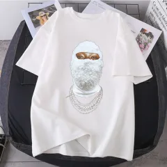 Black Short-sleeved T-shirt Women's Spring And Summer American Street Personality Loose Top Wear - White - View 1