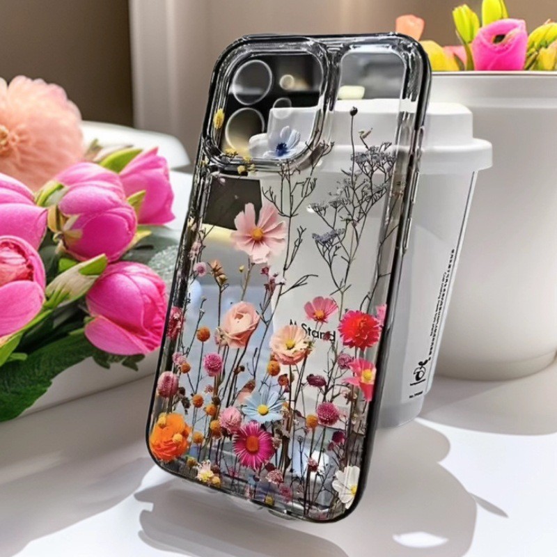 Flower Rattan Man Applicable To 17promax Phone Case Drop-resistant