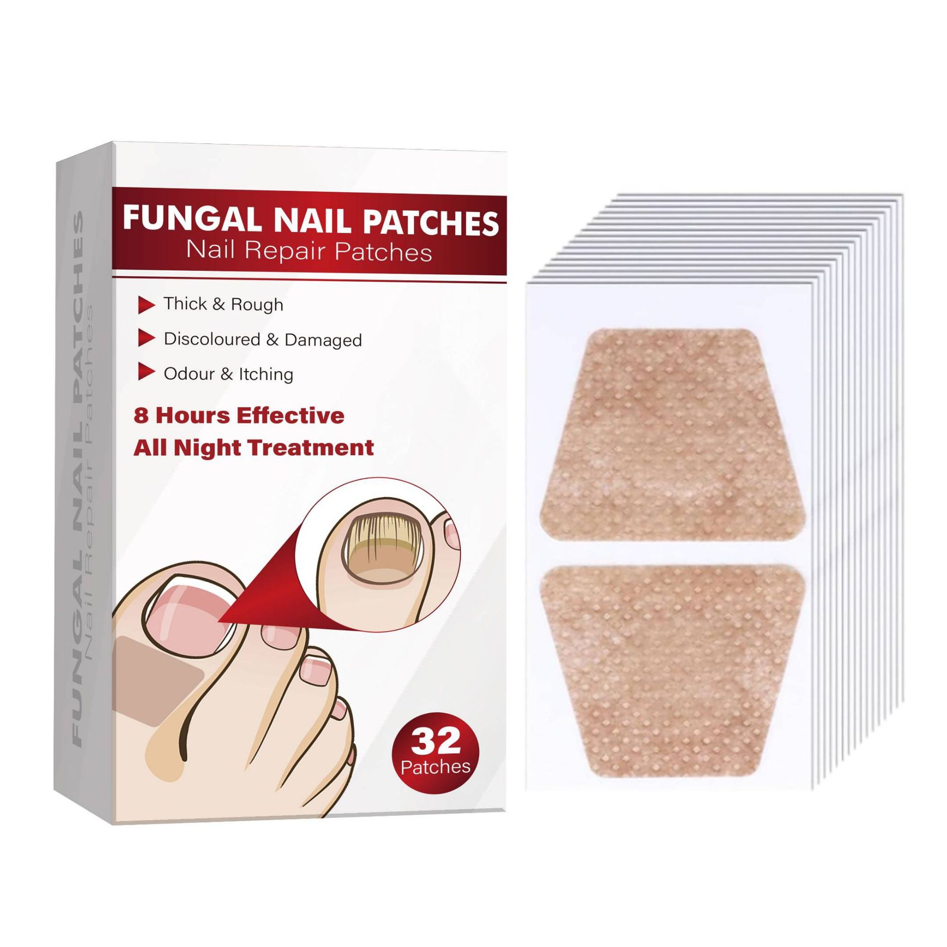 Nail Nursing Adhesive Bandage Fungal Nail Patches Neutral Package 32PCs