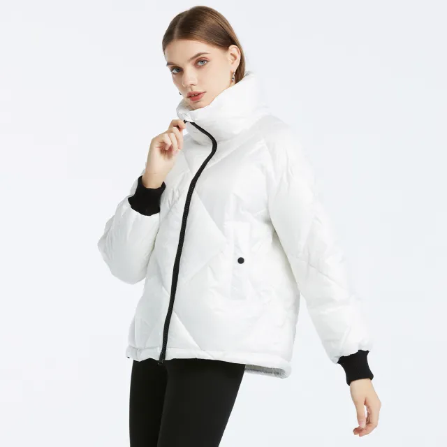 Fashion Ladies Short Cotton Coat White 501 - Shop at LoveMi