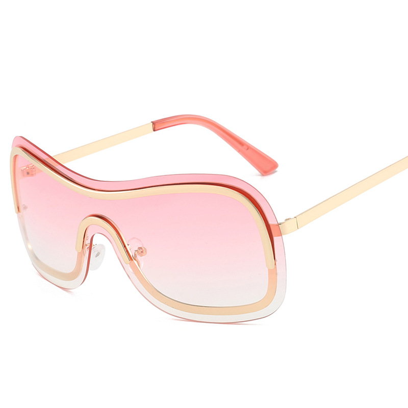 Gold Frame Double Pink Lens