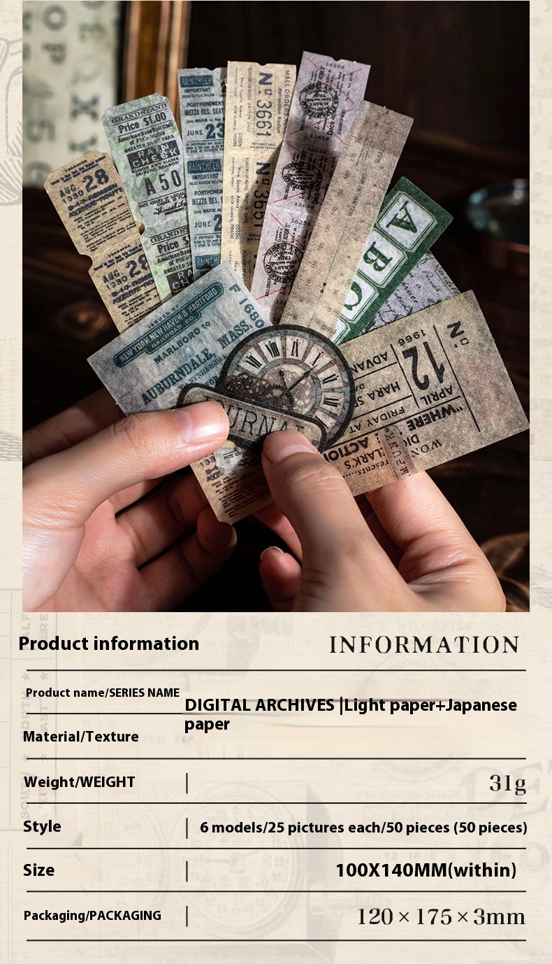 Beautiful Days Retro Double-layer Material English Letter Notebook Decorative Card Suit