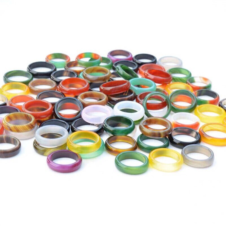 Jade Ring Agate Chalcedony Ring Rings