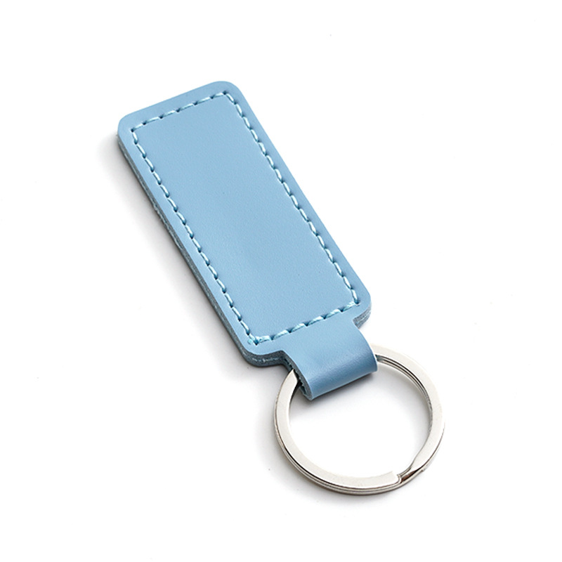 Creative PU Leather Keychain Simple DIY Key Ring - Image 7