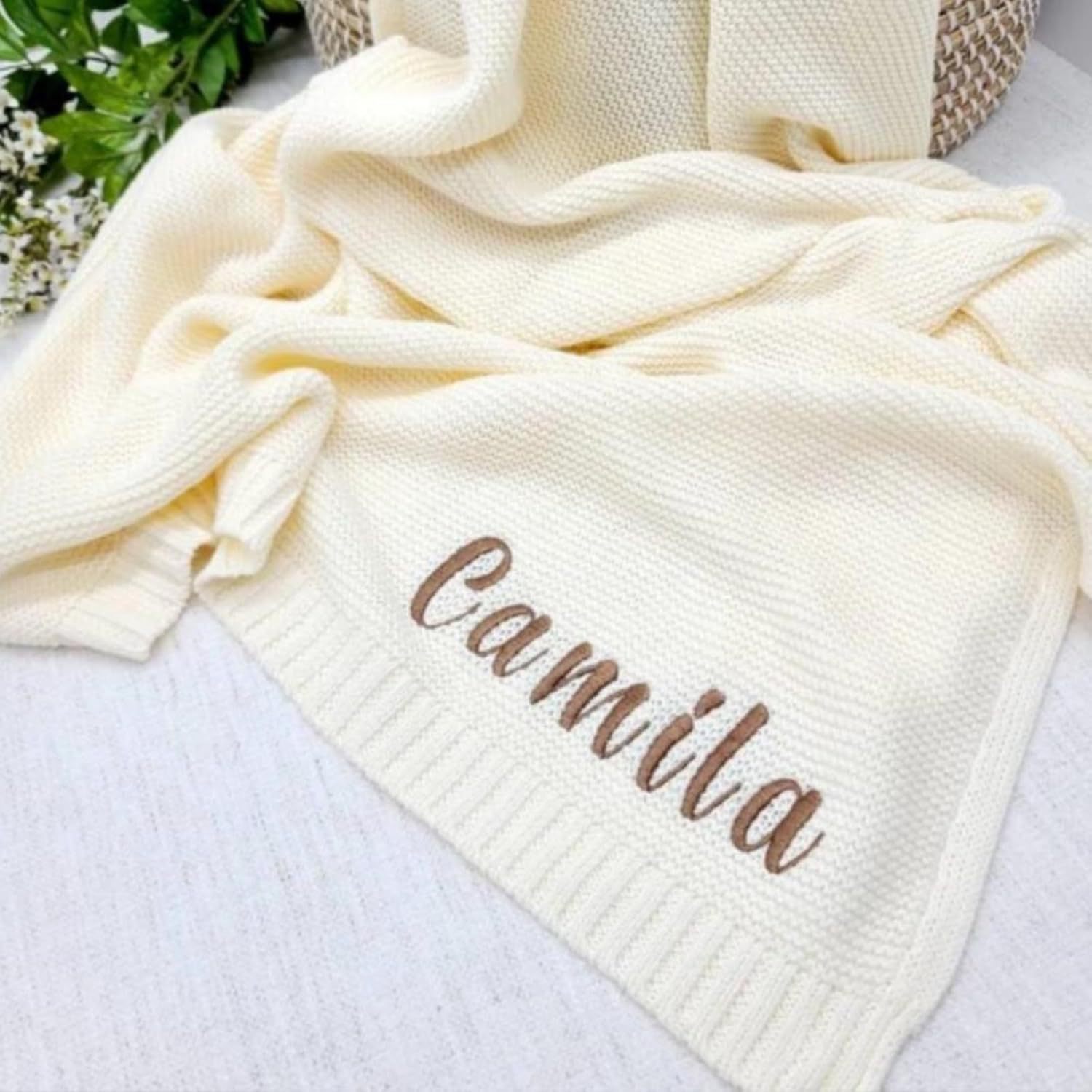 Baby Knitted Cotton Nap Blanket