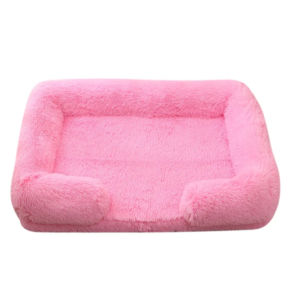 Plush Round Pet Bed Dog Winter