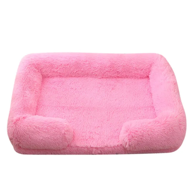Plush Round Pet Bed Dog Bed Winter M27 Bright Pink - Shop at LoveMi