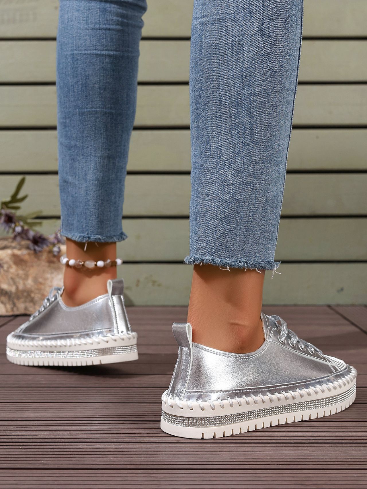 Women’s Plus Size White Sneakers