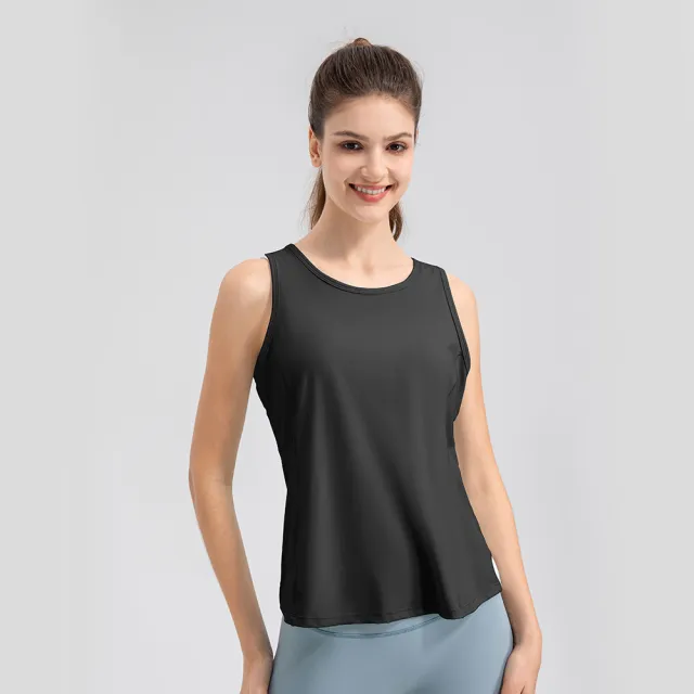 Women's Light 30D Fine Yarn Summer Yoga Vest Black - Shop at LoveMi