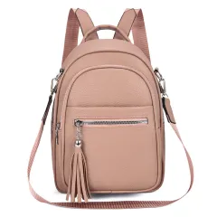 Simple Large Capacity Casual Backpack For Women - Pink - View 1