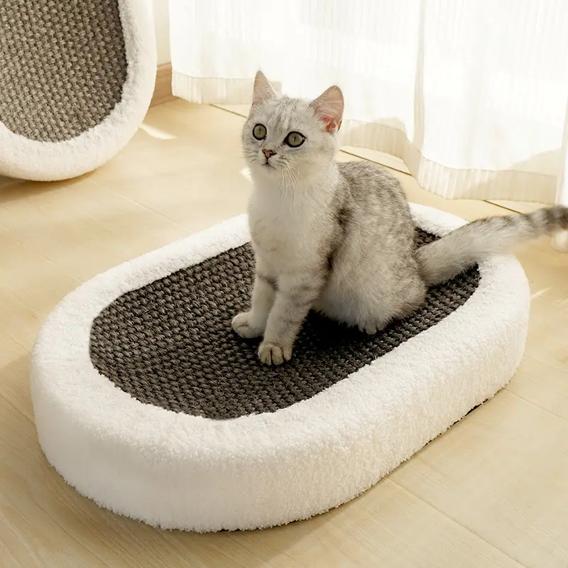 Sisal Hemp Scratch Board Wear-resistant Oval Cat