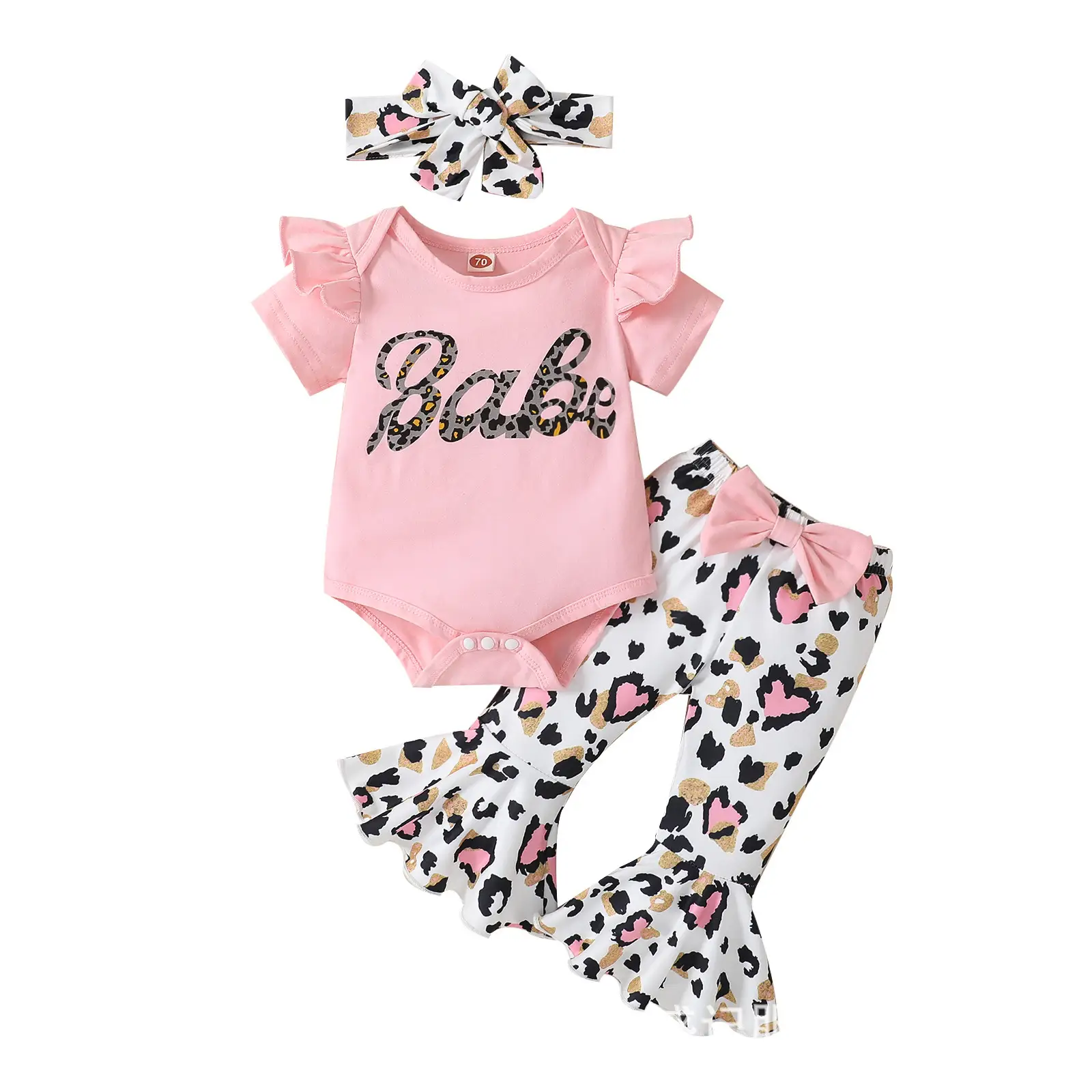 Hopee And EBay New Hot Romper Baby Love Bell-bottom Pants